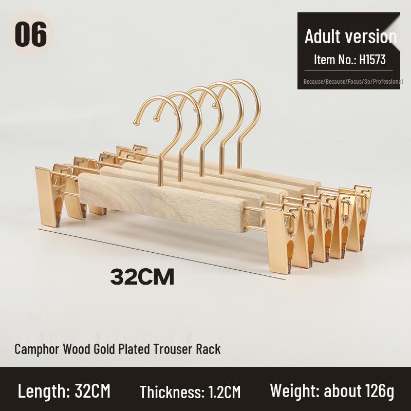 Natural Camphor Wood Wide Shoulder Seamless Suit Hanger - Women s Wooden Clothes and Pants Hanger for Home Use Hook Attached