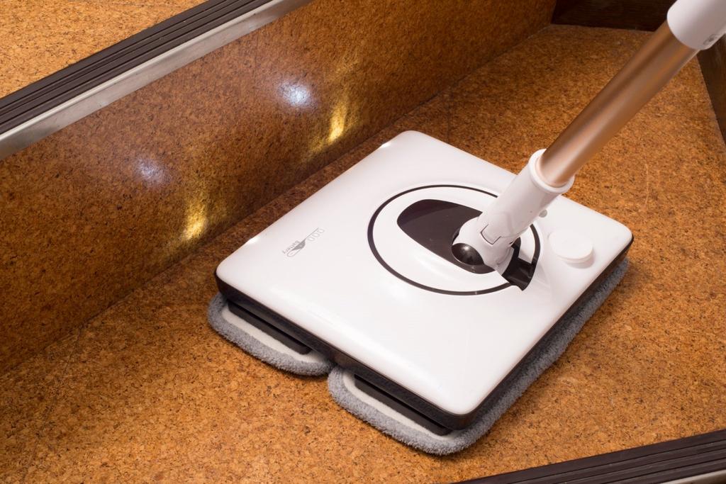 CCP Cordless Vibration Mop Cleaner, White, ZJ-MV25-WH