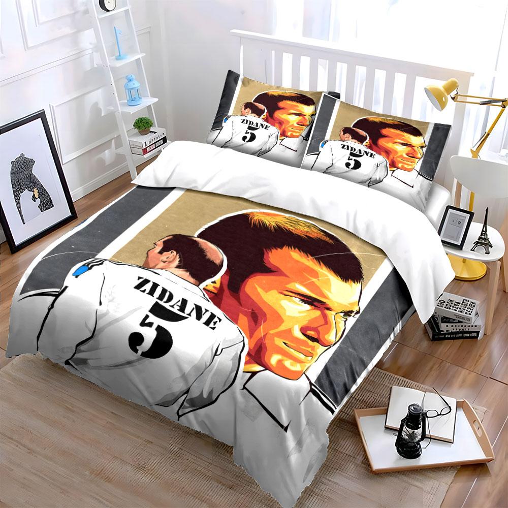 Portraits and "Zidane" Text. Bedding Sets Duvet Cover Sets Duvet Covers Pillowcases(1 * Duvet Cover 2 * Pillowcases Without Duvet Insert)