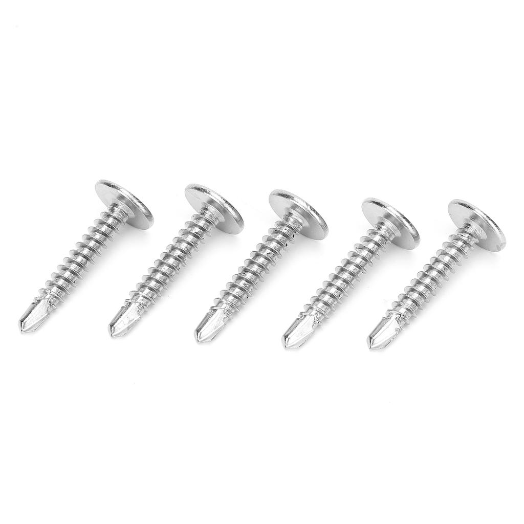 500pcs Self Tapping Screws 410 Stainless Steel M4.2x25mm Screw Crossed Grooves Deep Thread