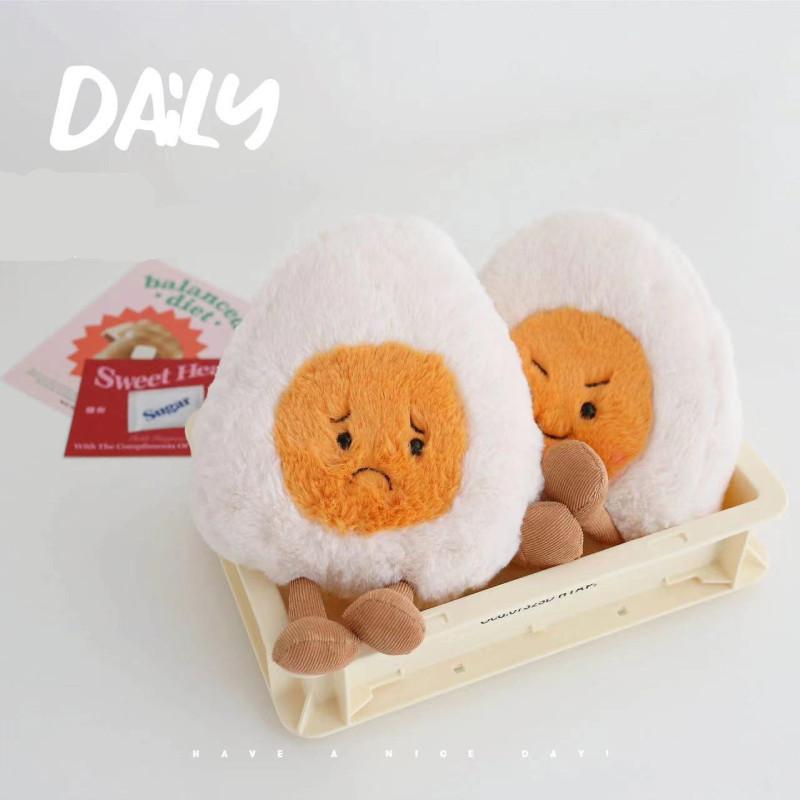 Cute Nordic Boiled Egg Plush Toy For Kids Soft And Cuddly Egg Doll