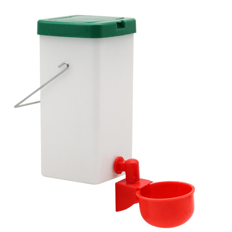 1000ml Rabbit Water Bottle with Red Water Bowl Poultry Chick Auto Automatic Drinker for Chicken Duck