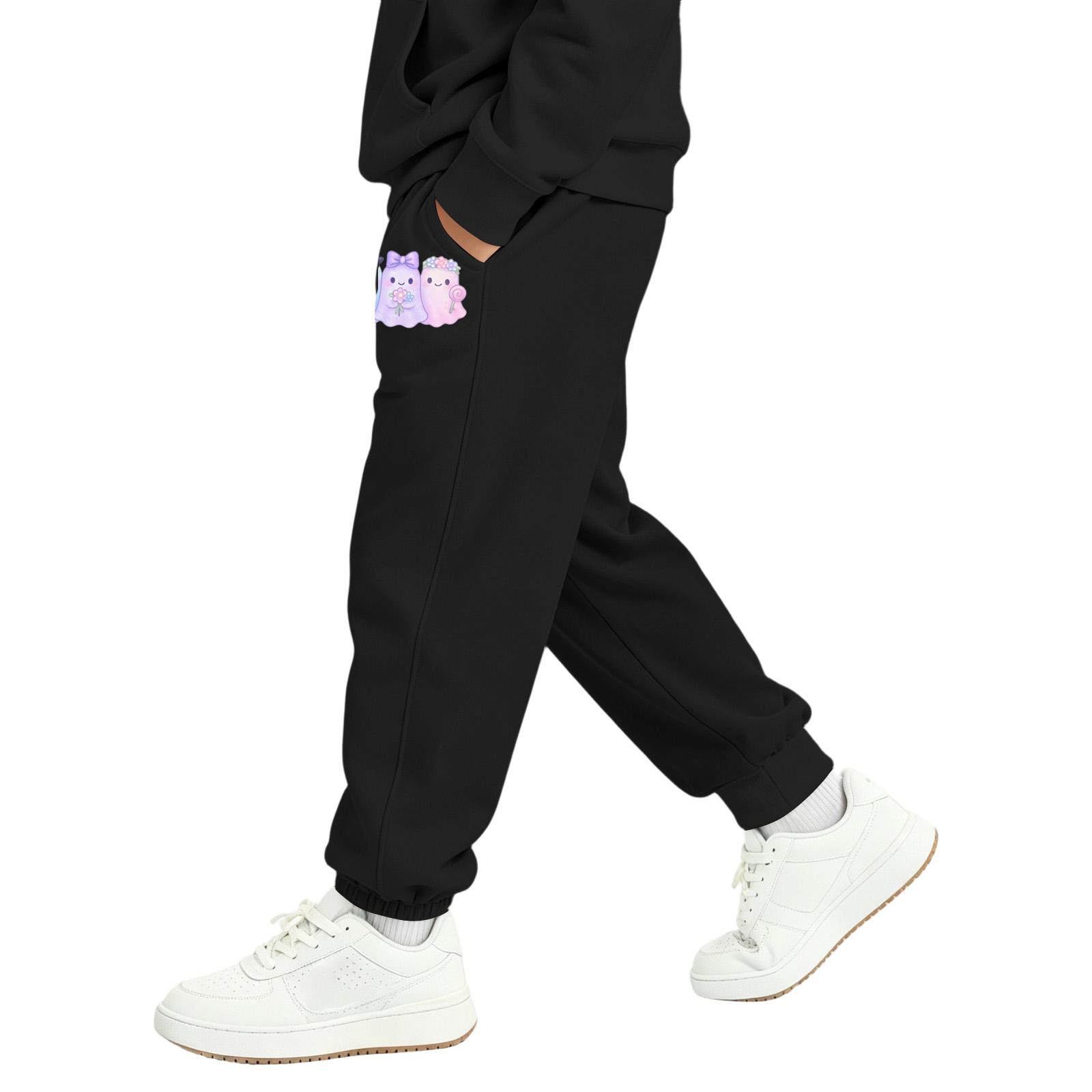 Kids Halloween Print Sweatpants with Pockets for Boys and Girls 130