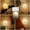 LED Night Lights Plug Into Wall, Dusk To Dawn Light Sensor Activated Dimmable Night Light, LED Nightlights Adjustable Brightness (Warm White) for