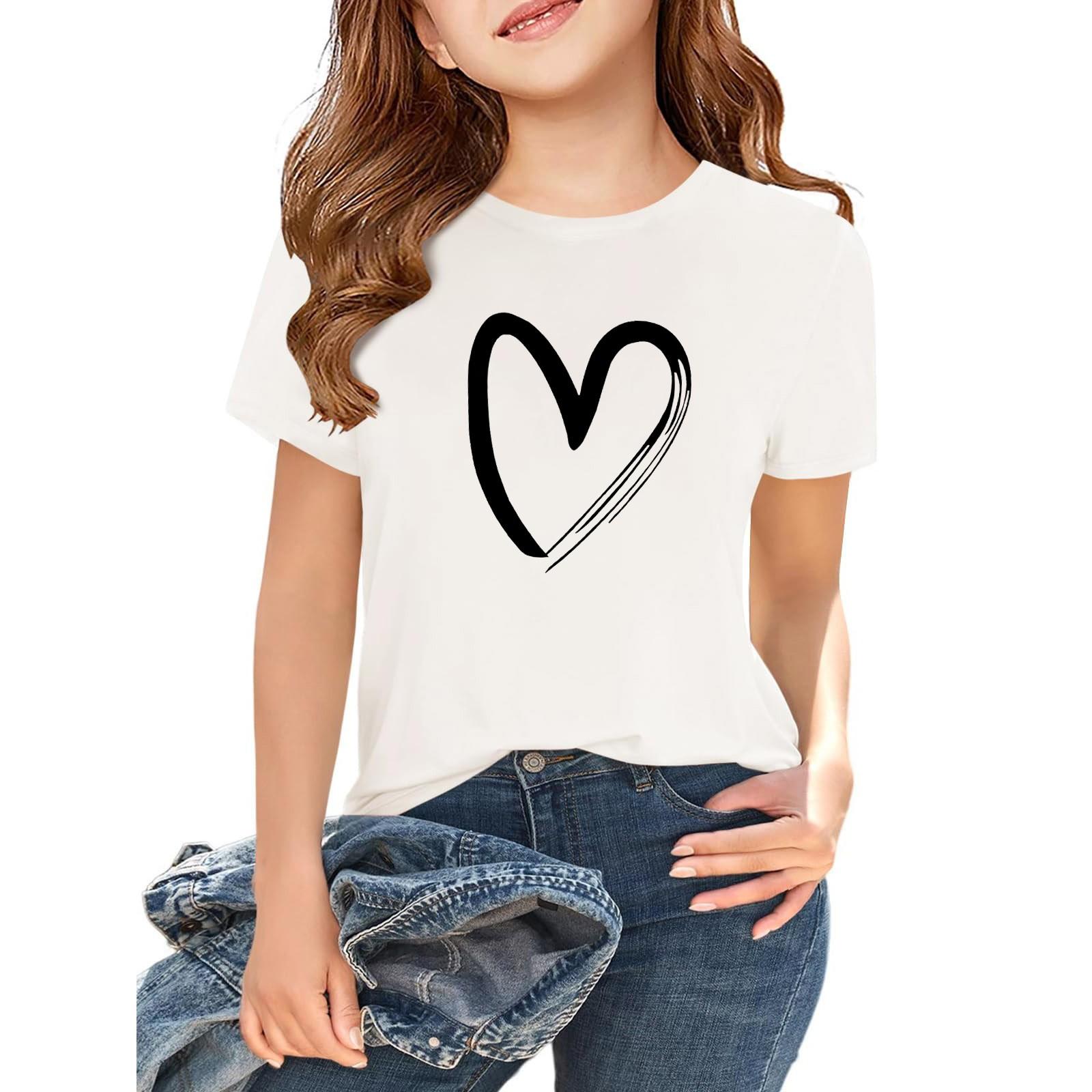 

Летний детский топ для мальчиков и девочек с принтом, футболка с короткими рукавами, базовый 110 белый