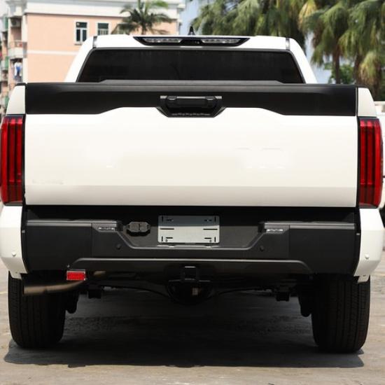 Mattschwarze Heckklappengriff-Abdeckung Zierleiste ABS Für Toyota Tundra -23