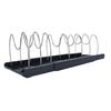 Pots and Pans Organizer Expandable Cookware Rack Adjustable Pan Organizer for Kitchen Black