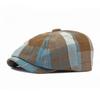 Fashion Plaid Newsboy Cap for Men Women Spring Summer Thin Octagonal Hat British Retro Beret Baker Boy Cap Painter Hat