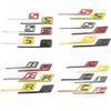New 3D ABS C R S Letter Rear Trunk Emblem Badge Decal Auto Sticker Car Styling For Mercedes Benz AMG GTR GTC GTS GT43 GT63 C190