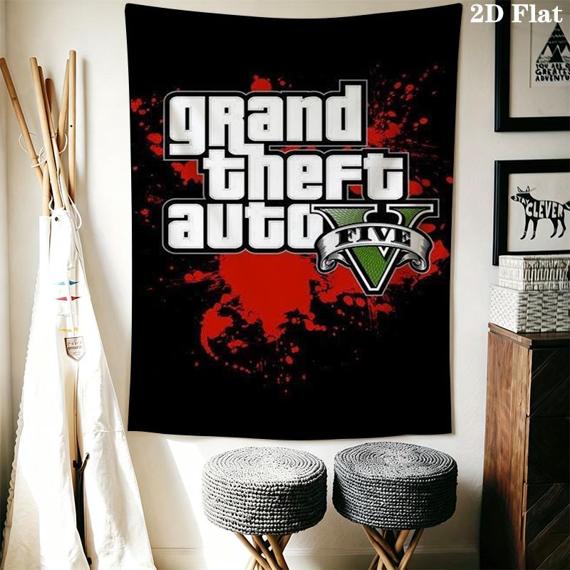 Grand Theft Auto V Urban Chaos Bedding 1 Duvet Cover 2 Pillowcase Without Core Soft And Comfortable Bedding Set Christmas Birthday Gift