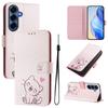 S26+ Leather Phone Case For Samsung Galaxy S26 Ultra S 26 Edge Pro Plus SM-S948B Coque Flip Cover Wallet Magnetic Painted Cases