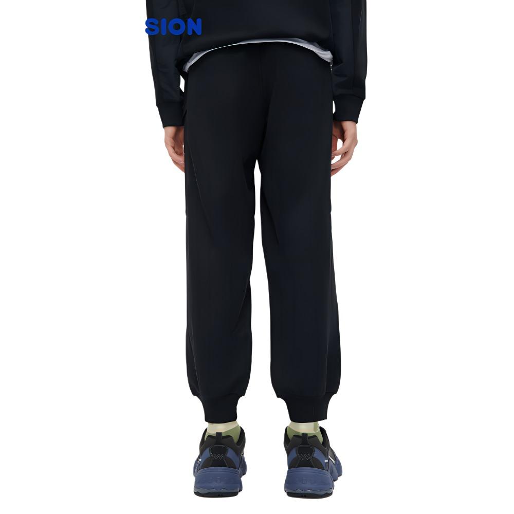 FILA Fleece Loose Cuff Sports Casual Fashion Pants Men Bottoms Deep-Black T11M311604F-BK