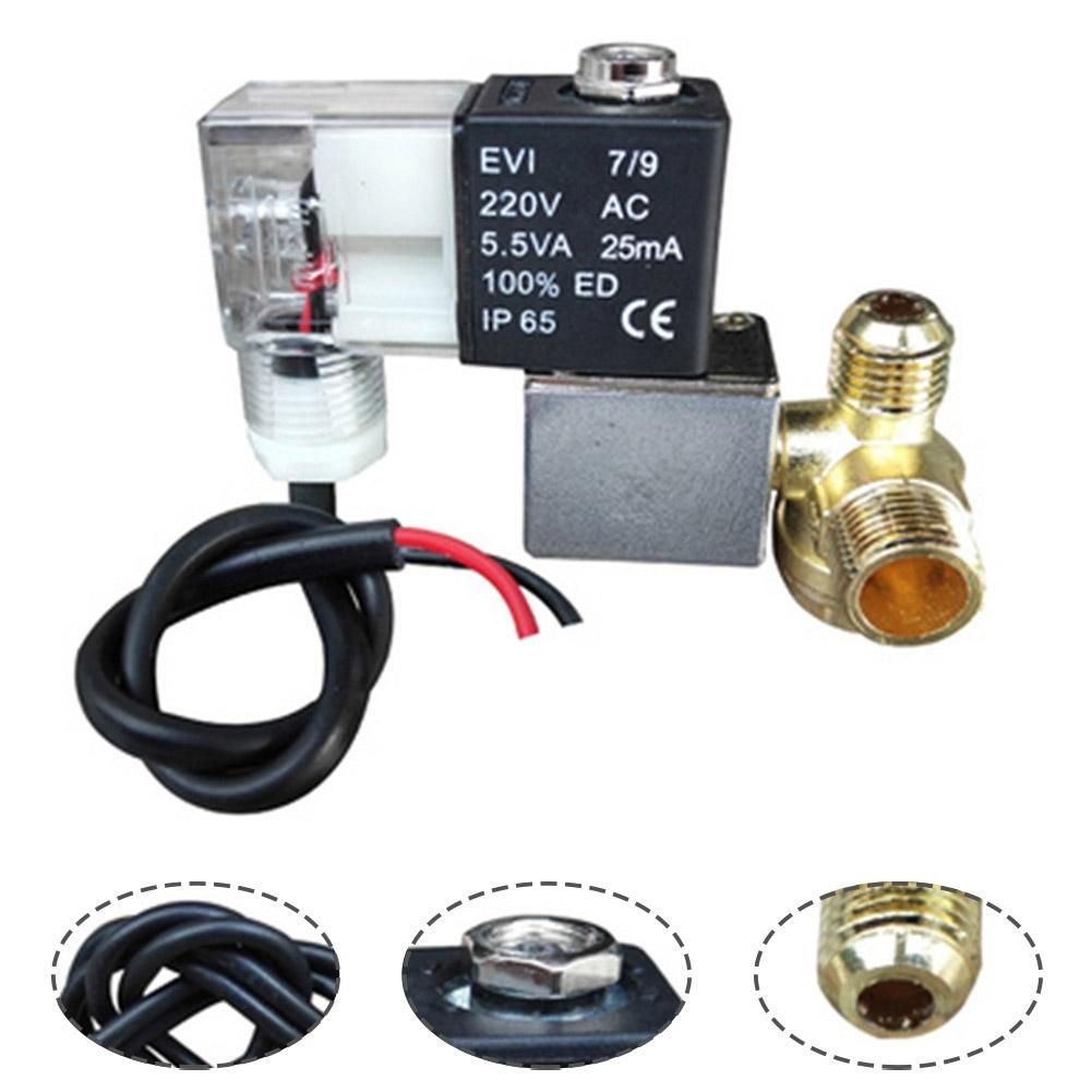Oil-free Solenoid Valve 2 Way Normally Closed Air Brass
