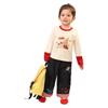 LUSON Baby Girl's Cartoon Fake Two-Piece Long Sleeve T-Shirt
