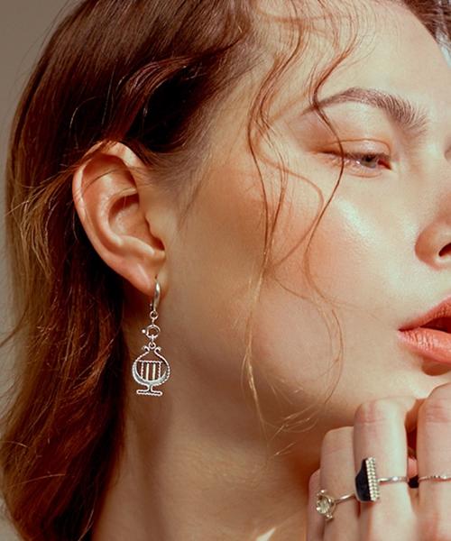 Bonbeau Instrument Series Unique Silver Drop Earrings Instrument Concerto Earring
