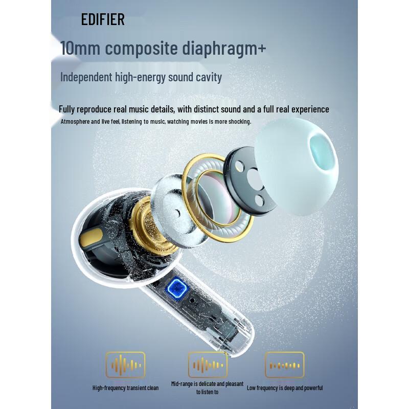 EDIFIER X5Pro True Wireless Active Noise Cancelling Earbuds