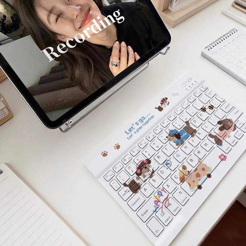 

Universal Wireless Bluetooth Keyboard for Apple iPad, Huawei & Xiaomi Tablets, and Honor Android Phones