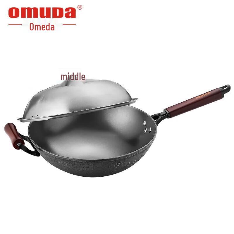 Oumeida 28cm Cast Iron Wok