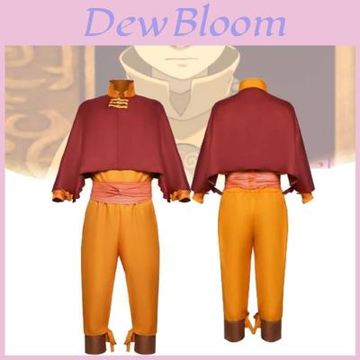 Airbender Cosplay Kostume Blød Spandex Unisex Kjole Til Anime Fans