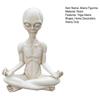 6.5" Yoga Aliens Figurine Meditating Sitting Resin Statue Sculpture Home Office Desktop Garden Decoration Ornament Christmas
