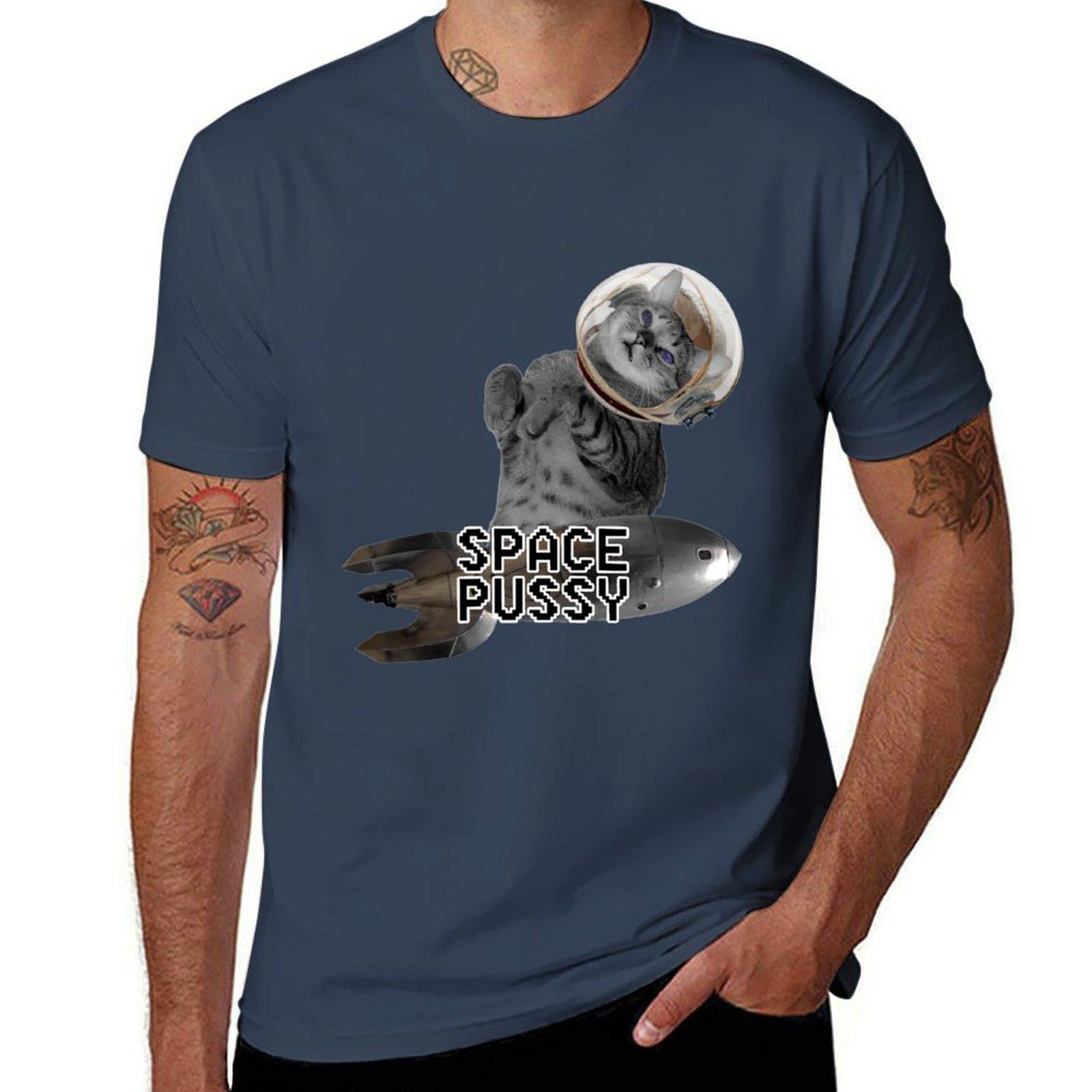 Space Pussy TShirt t shirt personalised t shirts for Unisex cotton TShirt S