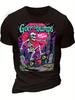 Graphic Skeleton T-Shirt On a Goosebumps Skateboard - Rad To The Bone Vintage Terror Style with Retr