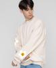 GRAVER [Unisex] Multi Flower Dot Smile Sweatshirt_Cream