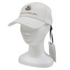 Pristine MONCLER Cap Logo Printed Baseball Hat with Patch White Cotton Mens Used
