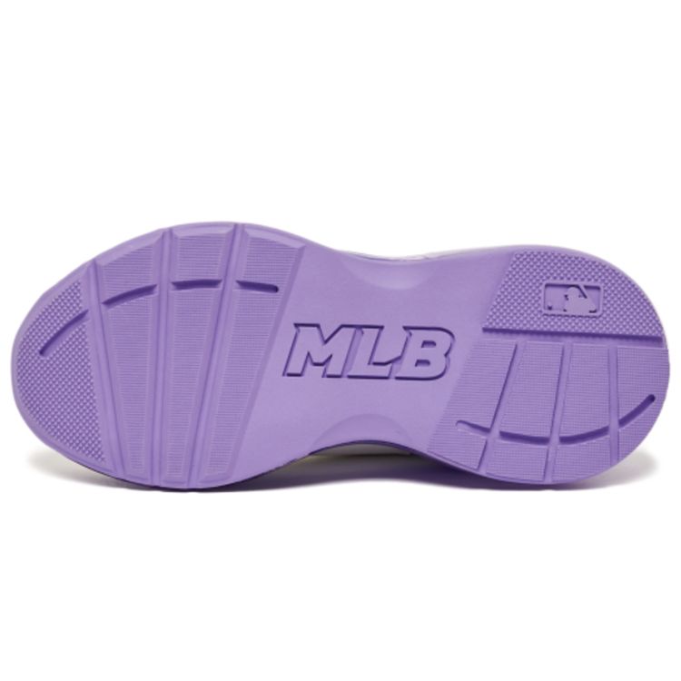 MLB Big Ball Chunky Synthetic Leather Comfortable Thick Sole Non-Slip Wear-Resistant Low-Top Dad Shoes Unisex sneaker Light-Purple 3ASHCDA1N-07LDL