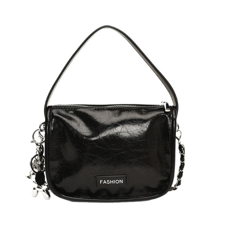 Portable Small Square Bag Women's New Fashionable Versatile Solid Color Shoulder Messenger Bag