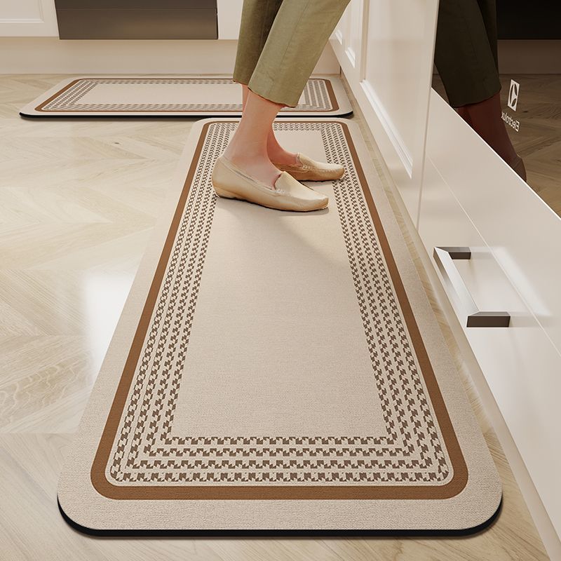 1/2PC Wabi-Sabi Kitchen Floor Mat Non-Slip And Oil Resistant Carpet Diatomaceous Mud Absorbent Foot Mat Home Decoration