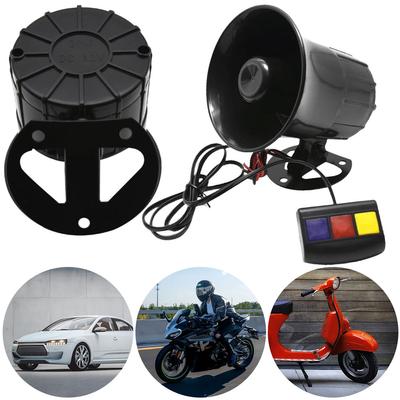 3-tonowy klakson samochodowy 12V głośny głośnik klaksonu motocyklowy megafon wzmacniacz dźwięku alarmowego głośnik dla większości samochodów motocykli