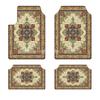 Bohemian Car Floor Mats Non Slip Soft Washable Universal Auto Foot Pads Vintage Interior Rugs
