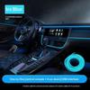 1 Set Car Interior El Wire Neon Atmosphere Light Flexible Cold Light Strip Auto Dashboard Door Decor Lighting For Vehicle