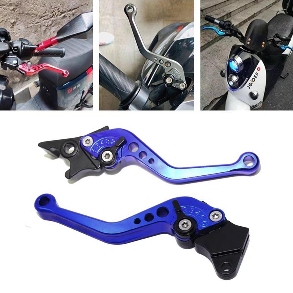 1Pair CNC Aluminum Alloy Motorcycle Brake Handle Motorbike Modification Brake Handle Motorcycle Clutch Drum Brake Lever Handle