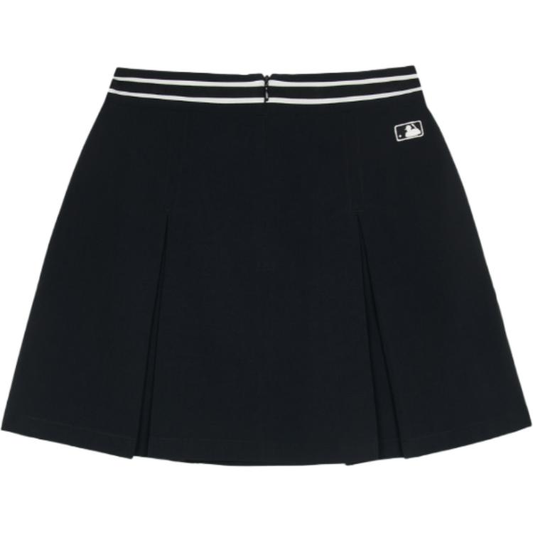 New MLB New York Yankees Varsity Casual Short Skirts Women's Black 3FSKV0153-50BKS