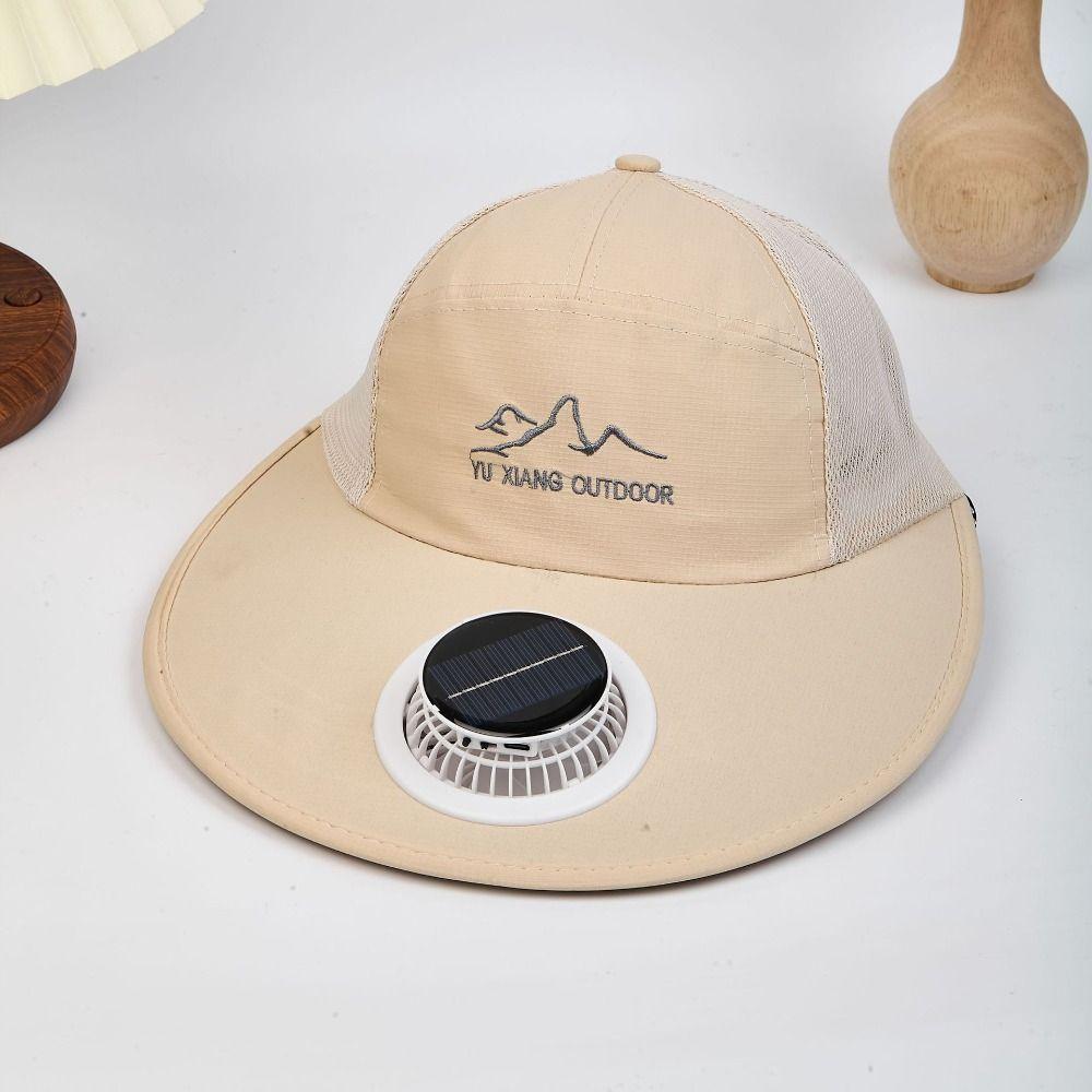 New Breathable Solar Fan Hat Usb Charging Quick Dry Baseball Cap Sun Protection Caps Summer