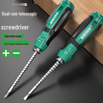 Dual-Use Phillips Screwdriver Set with Retractable, Strong Magnetic Bits