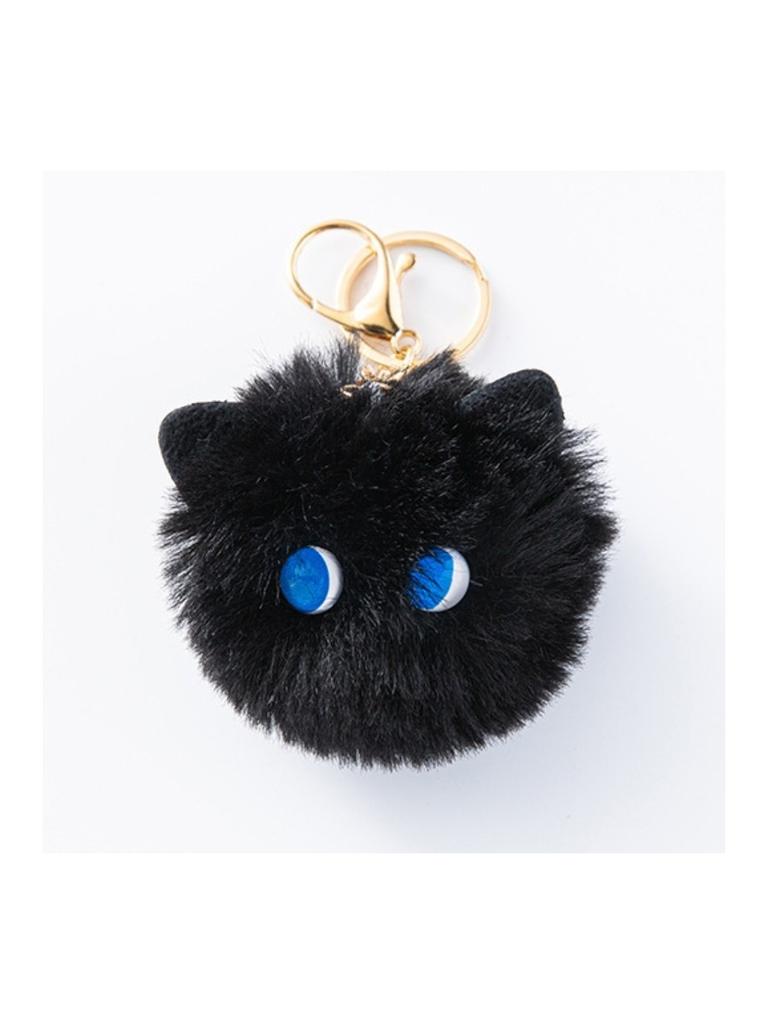 Cat Cute Blush Plush Keychain Soft Furry Handmade Backpack Decoration Souvenir