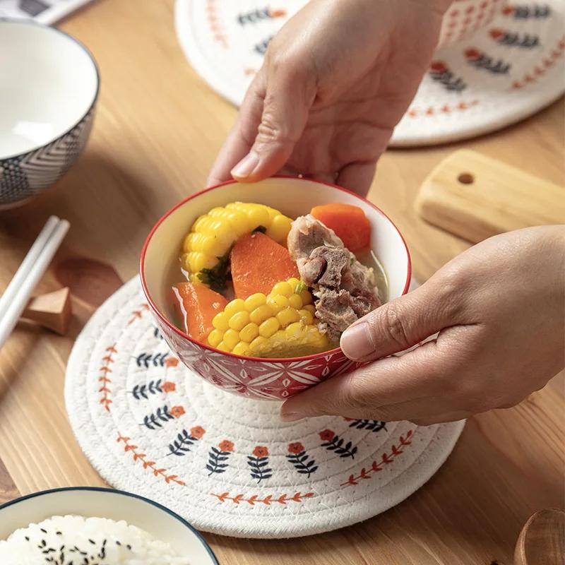 Japanese Tableware Bowl Creative Ceramic Soup Rice Fruit Household Set Kitchen Tableware