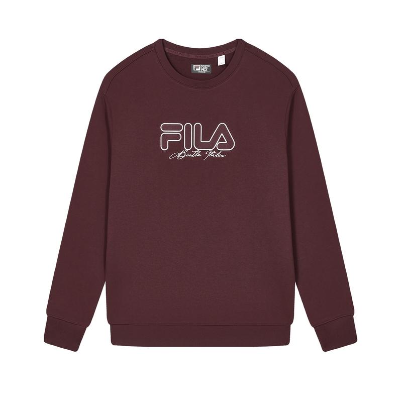 New FILA Sweatshirts Men's Wine Red F11U439204FWI
