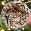 Holy Night Nativity Scene Pendant, Decoration of Home Walls or Doors, 2d Flat Wooden, Christmas Decoration, Gifts for Friends and Family