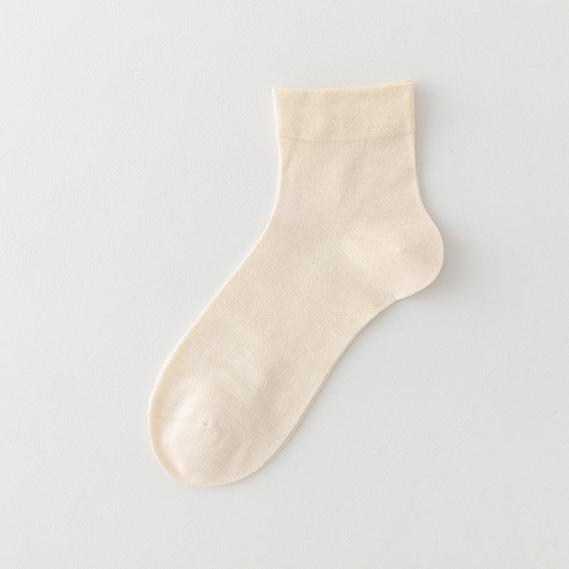 

Женские летние тонкие бесшовные сетчатые дышащие прохладные низкие носки-гольфы 1 pair телесный