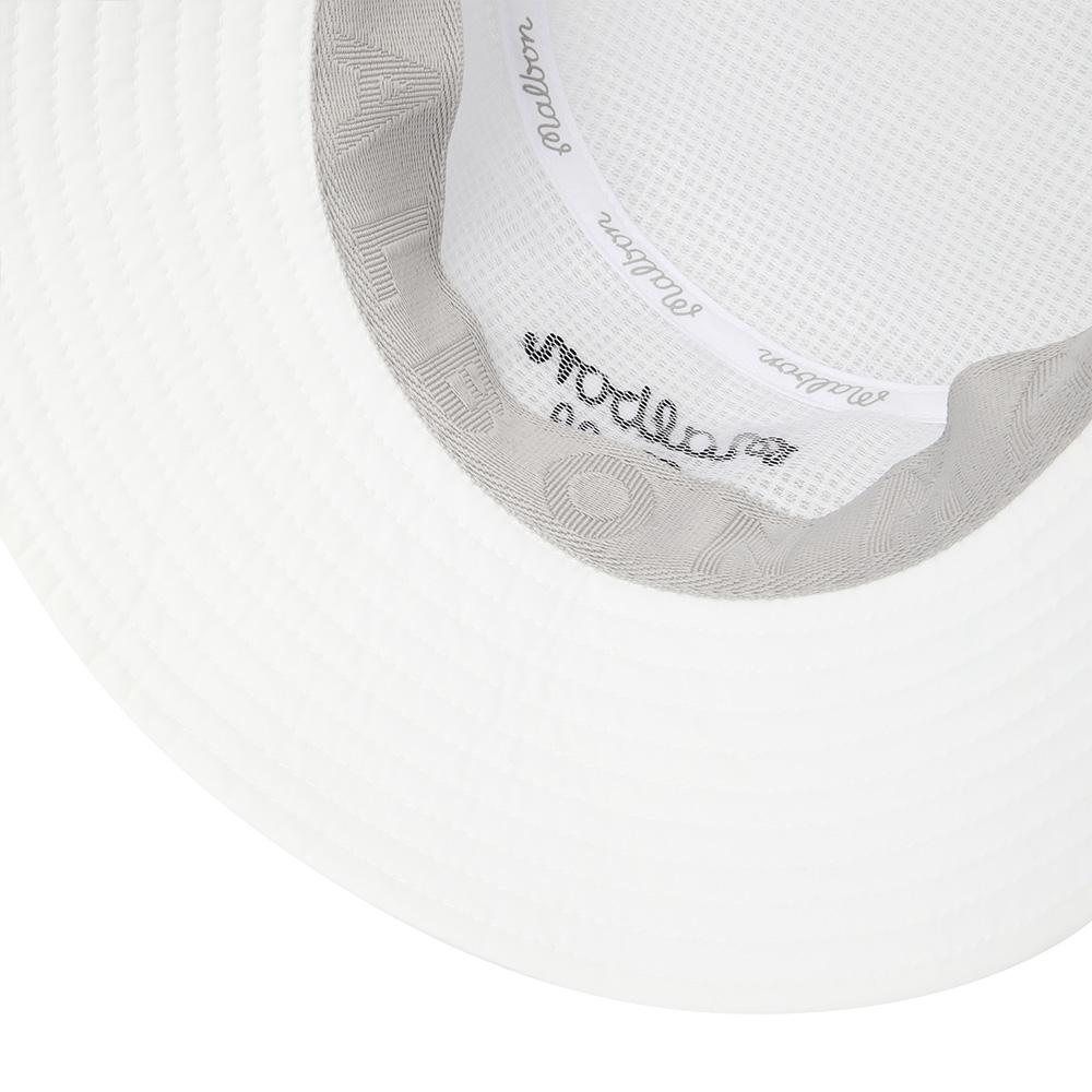 MALBON GOLF Mesh Ventilation Bucket Hat Off White