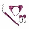 Set di animali per bambini da 3 pezzi con orecchie e coda Set di fasce per accessori per costumi Costume di Natale di Halloween