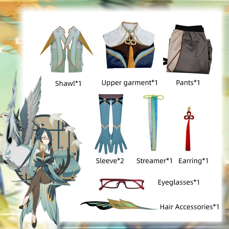 Impact Cloud Genshin Retainer Cosplay Full Set Carnival Comic Party Gift Prop