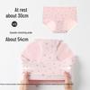 Fenteng Women's 2025 New Floral Mid-Waist Antibacterial Cotton Briefs 4-Pack
