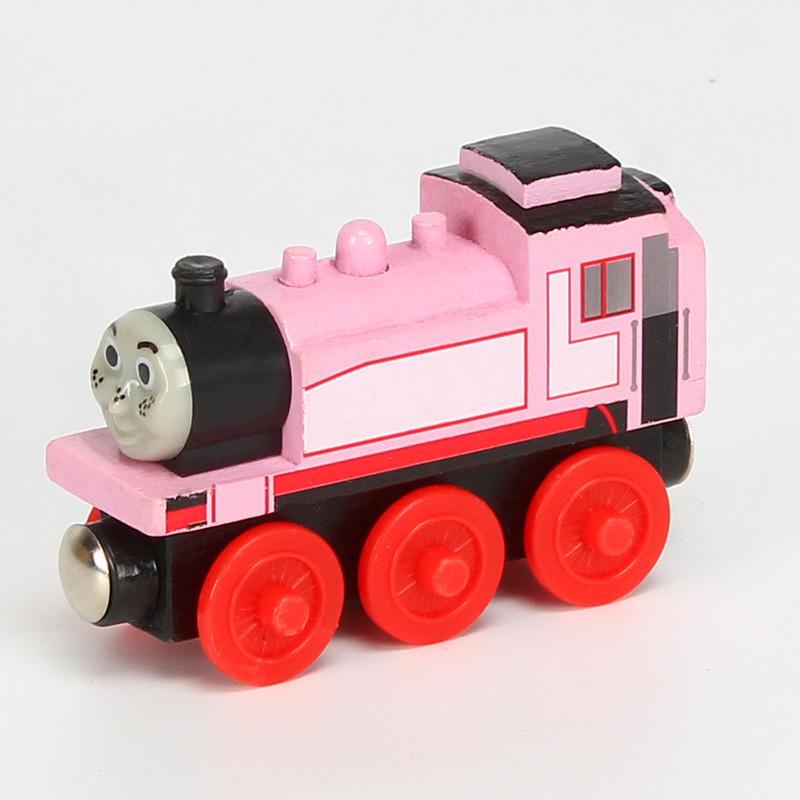 Colorful Wooden Magnetic Train Set For Kids With Interactive Push-pull Features