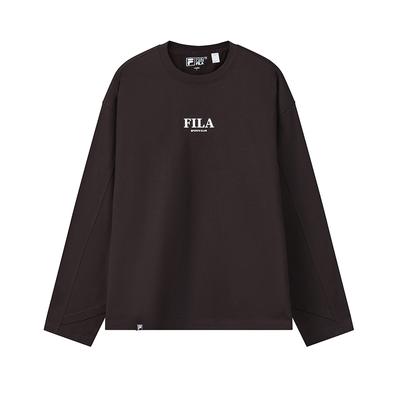Original Fashion Simple Classic Retro Sports Casual Versatile Comfortable Loose Long Sleeve T-Shirt Men Tops Decayed-Brown F11M619219FBN