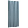 Pannelli per Tetto 36 pz Acciaio Zincato Grigio 80 x 36 cm